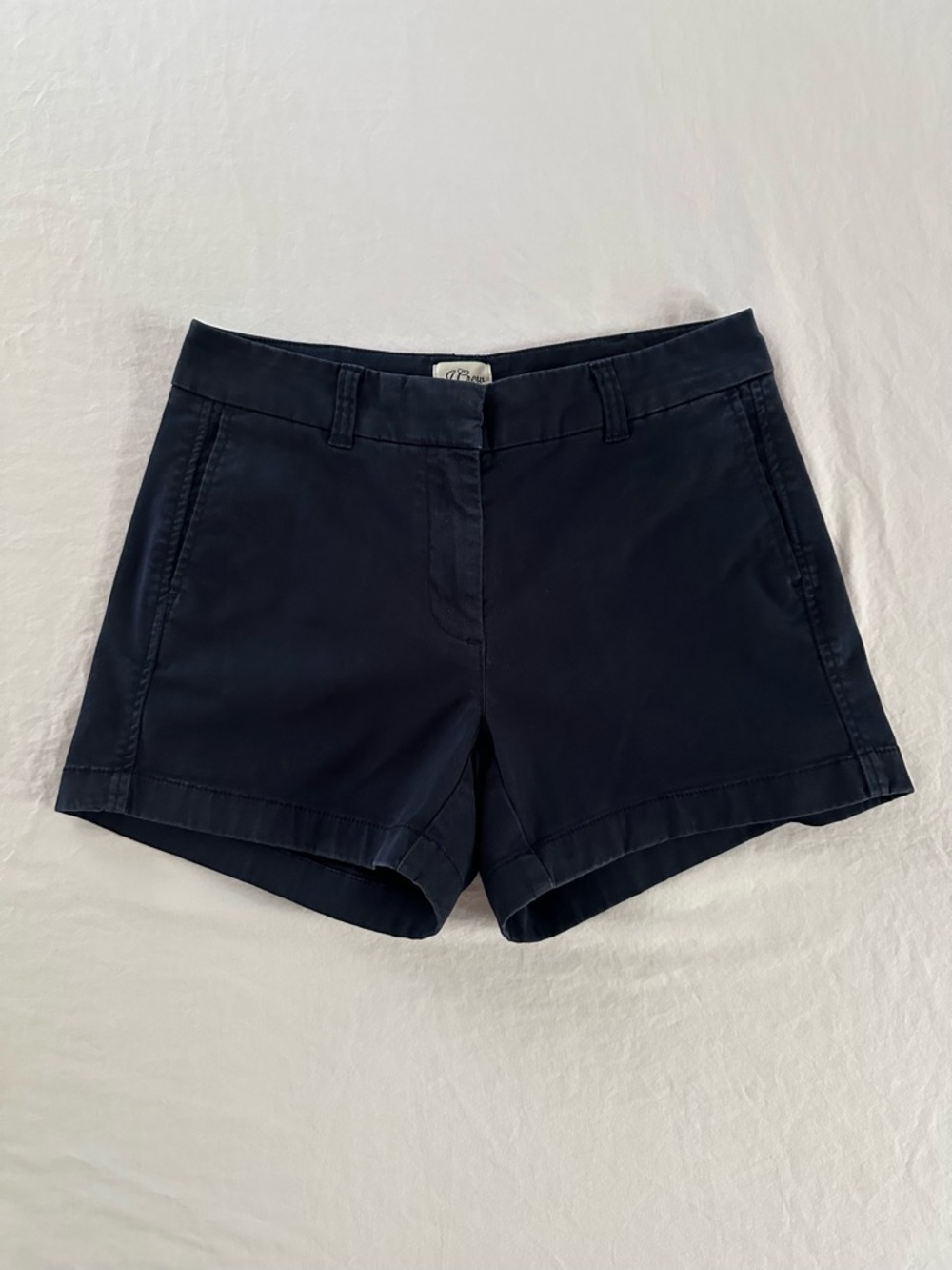 J.Crew Navy Chino Shorts Size 0 4” Inseam Women’s Classic